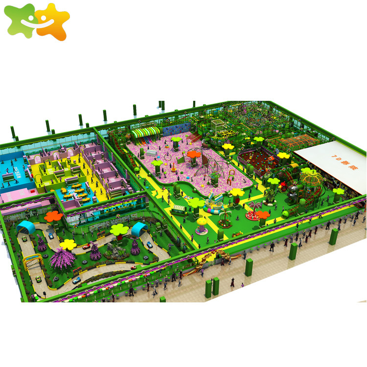 Jungle Theme Kids Center Play Games Facilities Indoor Playground Equipment For Kids