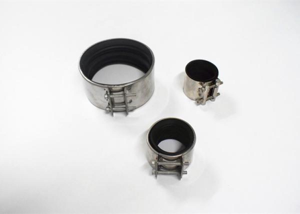 Buy cheap Heavy Steel Band 2 10 Inch Pipe Clamp , A-Type Pipe Couping Inner Rubber Heavy Duty Clamps from wholesalers