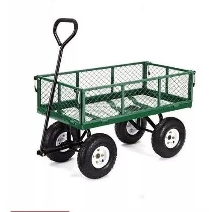 Buy cheap Mesh Sides Steel Heavy Duty Yard Wagon Convenient For Industrial And Shopping from wholesalers