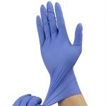 Purple Disposable Medical Exam Nitrile PVC Gloves Length 260-285mm
