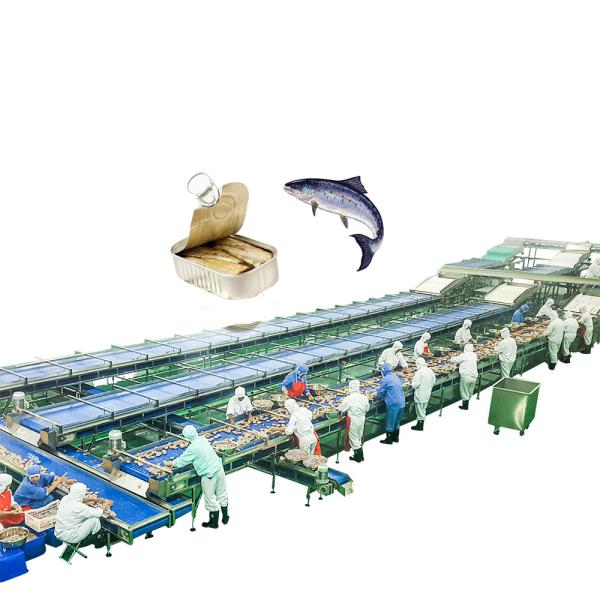 Quality Salmon Tuna Canning Machine Customizable Canned Fish  Process Line for sale