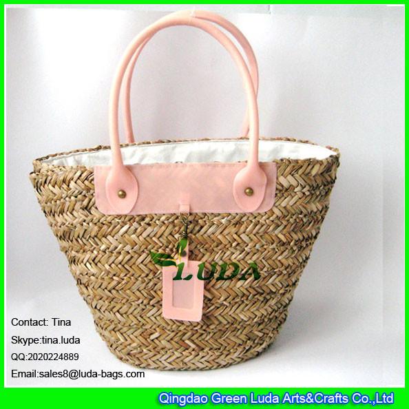 Buy cheap LUDA handwoven straw tote bag seagrass straw handmade rustic bag from wholesalers