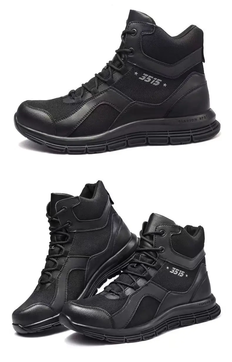 Factory sale autumn and winter fleece cold-proof warm high-top shoes outdoor tactical boots for men