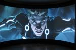 360 Degree 3D Simulation Curved Fixed Frame Projector Screen Floor Stand