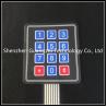 Buy cheap 0.45mm Key Travel Industrial Numeric Keypad 3 * 4 Matrix Waterproof Thin Film from wholesalers
