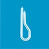 Buy cheap 1.5 inches Clear Garment Clothes Plastic Clips for Shirt Packaging from wholesalers