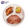 Buy cheap Eco friendly 9 inch biodegradable corn starch 3 compartments picnic plate reusable from wholesalers