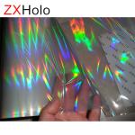 Opaque Vibrant Rainbow Holographic Film Smooth Surface Seat Resistant