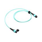 MPO MTP Fiber Optic Patch Cord PVC LSZH OM3 With Low Insertion Loss