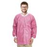 Buy cheap High Quality Lab Coats Disposable Medical Laboratory Coat Doctors SMS Disposable Lab Coat With Knit Cuffs and Collar from wholesalers