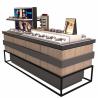 Buy cheap Fashion Customized Glass Display Cabinet With LED Light For Glasses Store from wholesalers