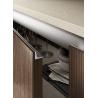 Buy cheap Tailored Green PET Kitchen Cabinets With Wood Grain Storage Cabinet from wholesalers