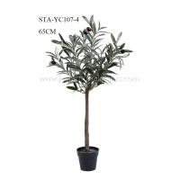 Buy cheap Small Artificial Olive Tree Bonsai 65CM Plastic Potted Fake Olive Tree product