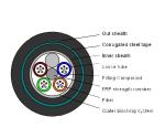 Non-Metallic Distribution Outdoor Fiber Optic Cable / Direct Burial Fiber Optic