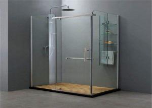 Wholesale Customized Clear Toughened Glass , Bathroom Shower Glass Shower Enclosure from china suppliers