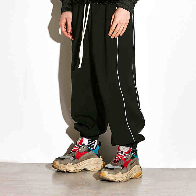 100% Cotton Loose Mens Leisure Pants Fat Man Trousers Customized Logo