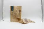 100g 500g 1000g Kraft Paper ziplockk Bags Recyclable SGS FDA Certified