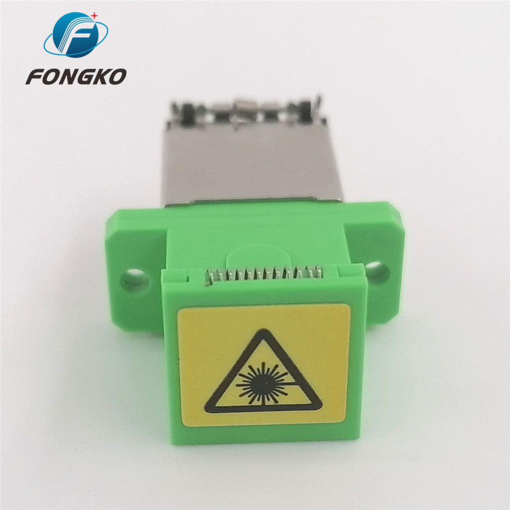 Both Two Side Auto Shutter Adaptor Plastic Metal APC SC/APC Fiber Optic Adapters