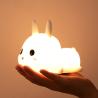 Buy cheap Rabbit Silicone Night Light For Kids 16 Color Changing Kids Night Light USB Baby Nursery Bedside Touch Lamp Night Lights from wholesalers