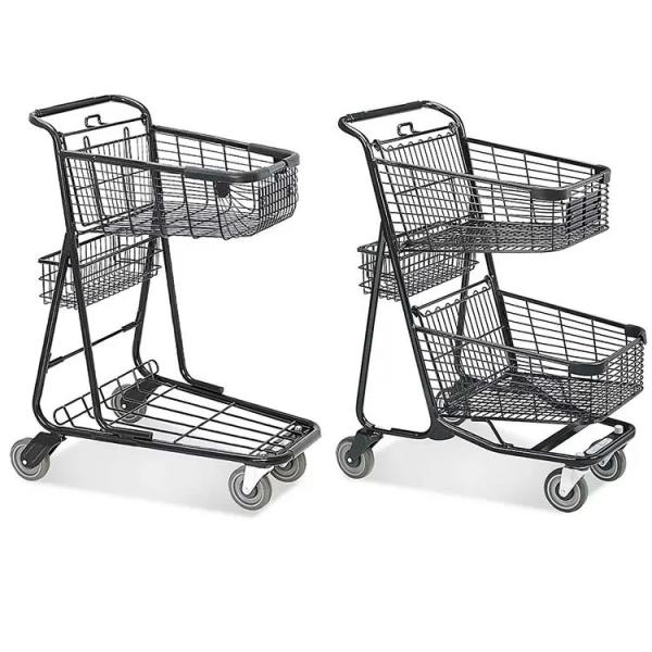 Wholesale Euro Style Heavy Duty Metal Shopping Trolley Cart Carritos De