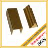 Buy cheap golden color brass extrusion profiles section hardware from wholesalers