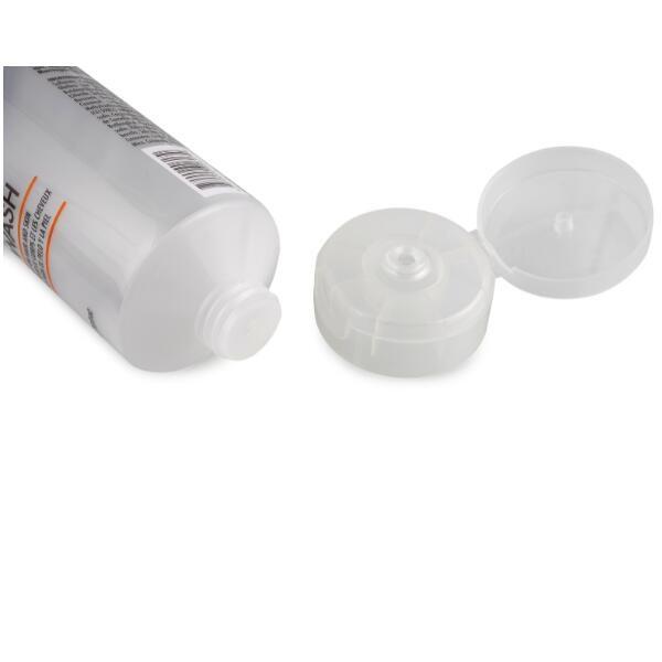 White Cosmetic Soft Plastic Tube Label Body Lotion Tube With Flip Top Cap