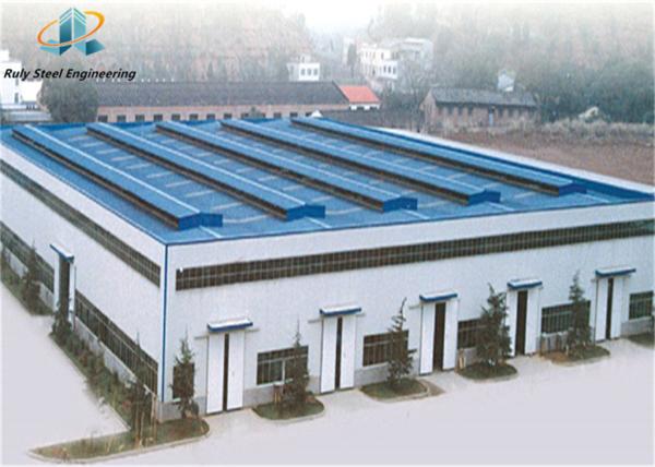 Buy cheap Professional Economical Designed Prefabricated Fabricated Industrial Large Span Portal Frame Crane Workshop from wholesalers