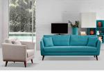 Custom Elegant Linen Blend Sofa With Environment Protection Material