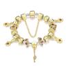Buy cheap SJ Bonzer Rose Flower Key Charm Bracelet Magnet Buckle Cubic Zirconia Dubai Jewelry Handmade Gold Bead Bracelet from wholesalers