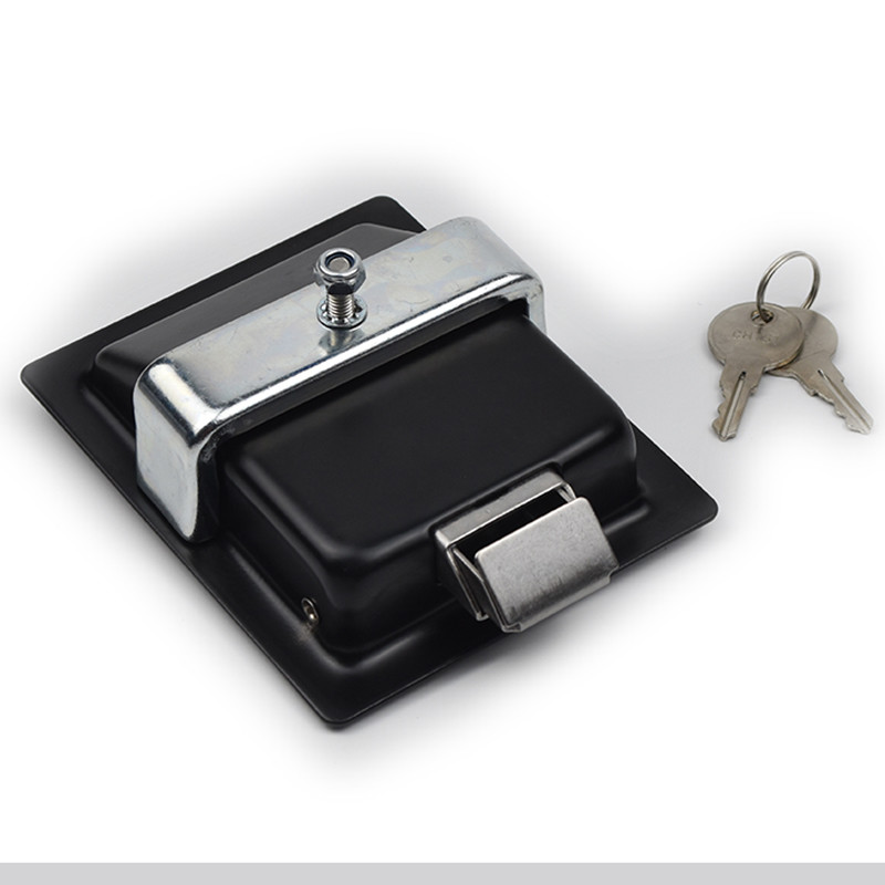 XK101BS Recessed Door Paddle Lock Latch With Keys For Truck Trailer Container