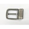Buy cheap 1.4 Inch Pearl Gunmetal Clamp Pin Belt Buckle With Brushed Satin Finish from wholesalers