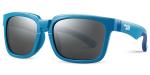 Black Dark Lightweight Flexible Eyeglass Frames Light Blue Plastic Size 52 16