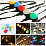 Buy cheap Belt light, 2x1.5mm rubber cable, party light, festoon lighting, B22/E27 socket, from wholesalers