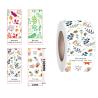 Buy cheap Plant Flower Pattern Rectangular Adhesive Label Sticker 40*100mm for Gift Box from wholesalers