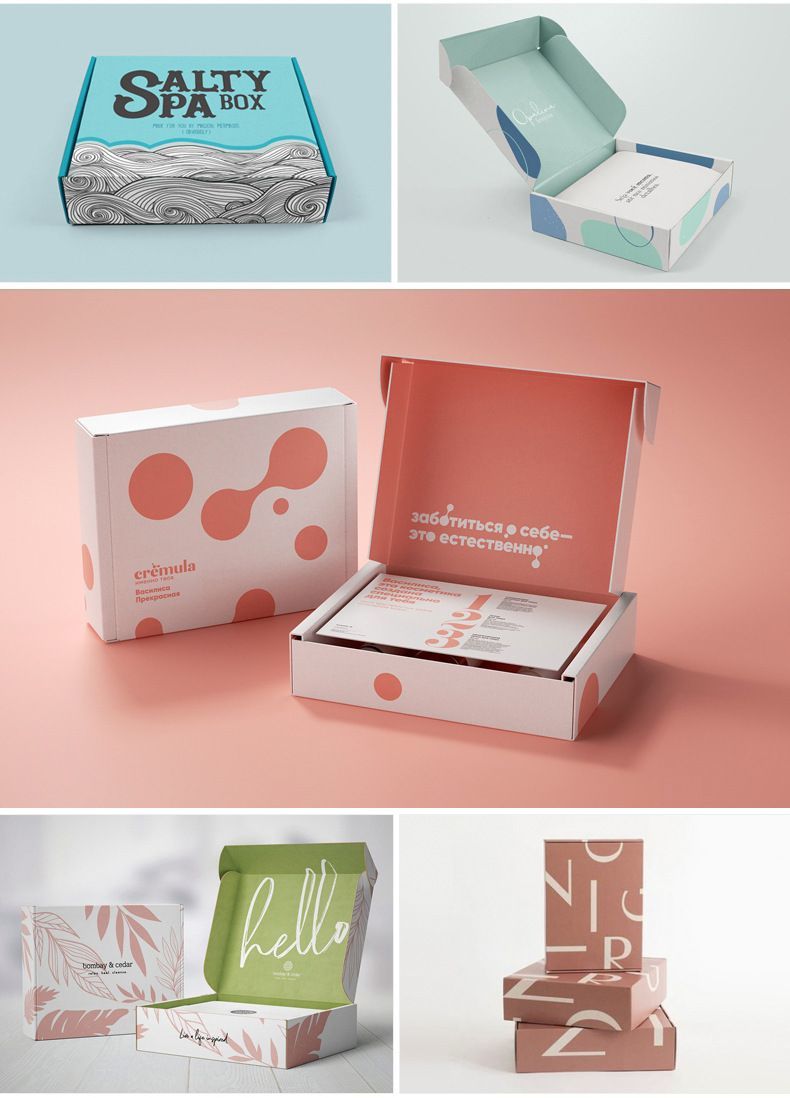 Retail Online Store Packing Rigid Cardboard Paper Corrugated Mailer Box Wholesale Retail Packaging Empty Mailing Folding Carton Boxes for Luxury Clothing Brand