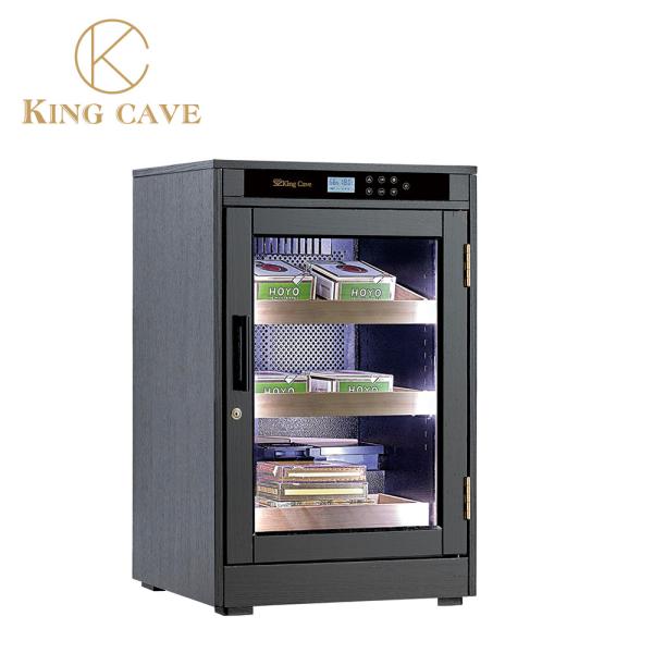 Buy cheap Tempered Glass Electric Cigar Cooler Humidor With Spanish Cedar Wood Shelves from wholesalers