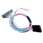 Copper Conductors OEM ODM RoHS Compliant LVDS Cable Assembly for 30 Pin 40 Pin