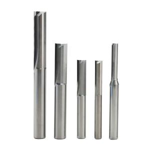 Buy cheap Cnc Two Flute groove Endmill 2F Straight Router Bit for Woodworking MDF Cutting Carbide Double 2 Flute Straight Slot End Mill from wholesalers