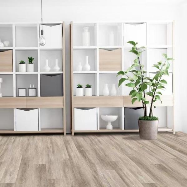 Buy cheap 5mm Faux Wood Grain Flooring Cork Backed Interlocking SPC Luxury Vinyl Plank from wholesalers