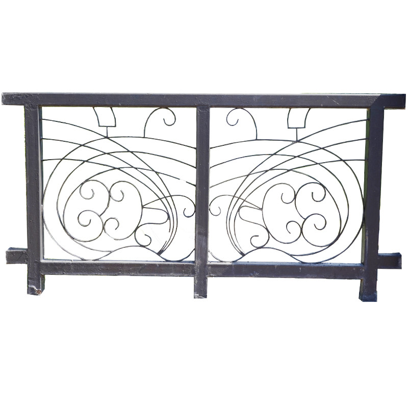 Rustic Double Welded Exterior Wrought Iron Railing Iron Stair Baluster Batch Production