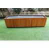 Buy cheap Waterproof Outdoor Large Planters , Steel And Solid Wood Square Flower Pots from wholesalers