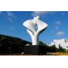 Buy cheap Large Outdoor Metal Sculpture White Baking Varnish For Park Decoration from wholesalers