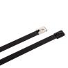 Buy cheap SS304 Black Coated Stainless Steel Cable Tie 7.87 Inch 0.4mm Thickness from wholesalers