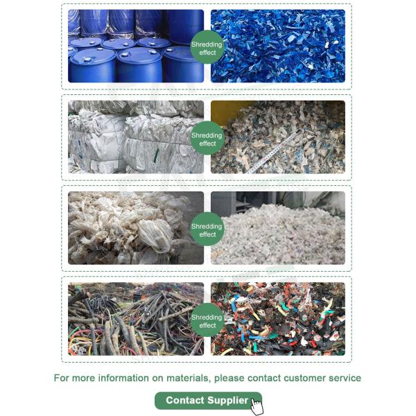 Advanced Single Shaft Shredder for Efficient Processing of Nets Plastics and Wood