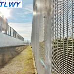 Anping TLWY Line Post 60*2mm Airport Perimeter Fencing High Security