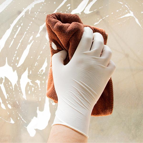 Buy cheap White Disposable Latex Gloves Lightly Powdered Rubber Cleaning Gloves 100 Pcs/Box from wholesalers