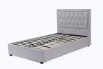 Italian Style Queen Size Platform Bed Iron And Wood Metal Support Legs