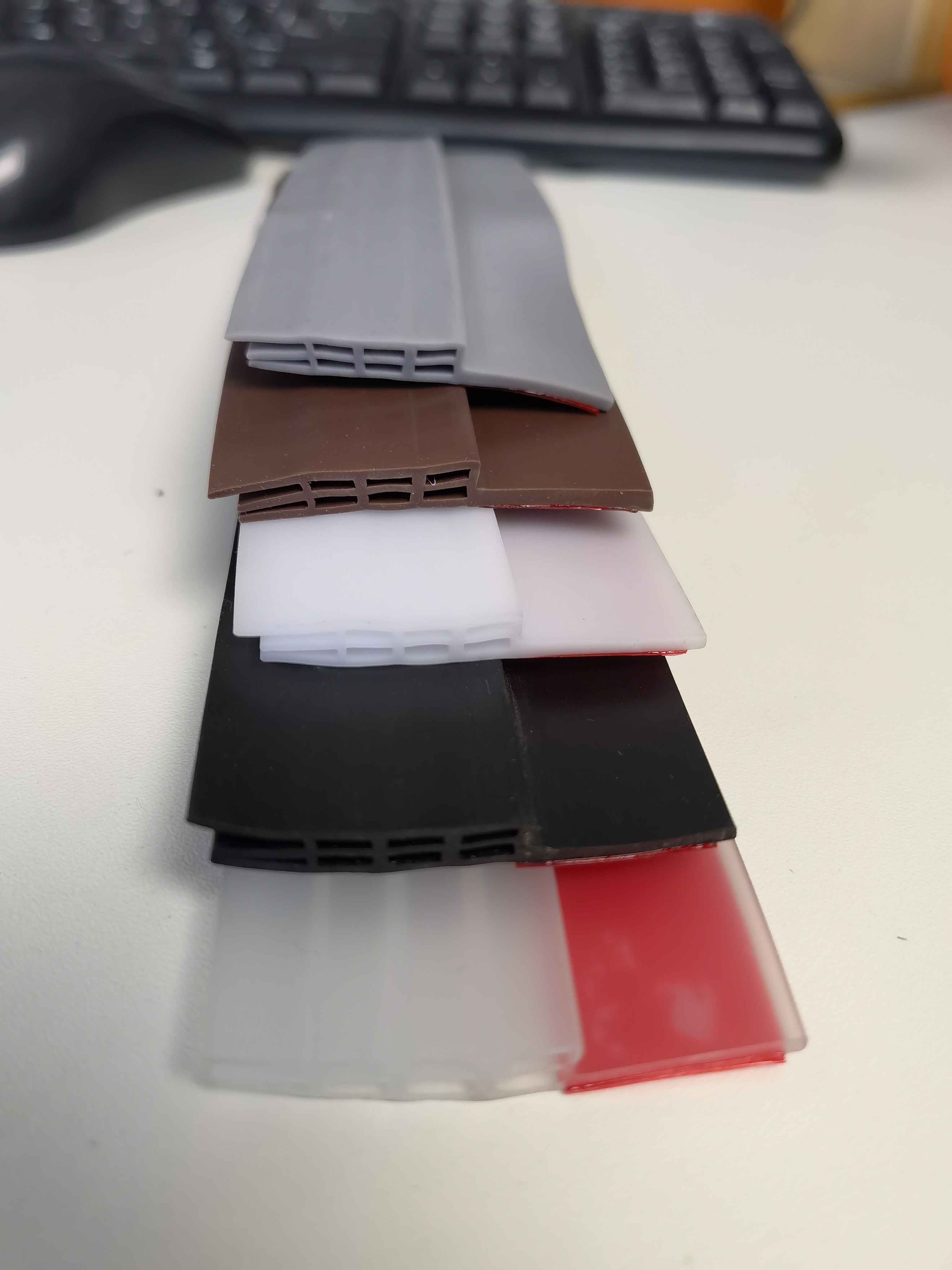 long working life silicone seal strip draft stopper for door bottom in mass production