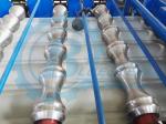 828 Type Glazed Steel Step Roof Tile Roll Forming Machine With Mitsubishi PLC