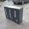 Buy cheap New! Playground Welcomed Metal Industrial Trash Bin Recycle Bin 3 Compartments Outdoor Furniture Garbage Compactor Bin from wholesalers